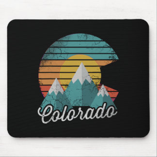 Mousepad Retro Colorado Mountain Home Love Family Férias