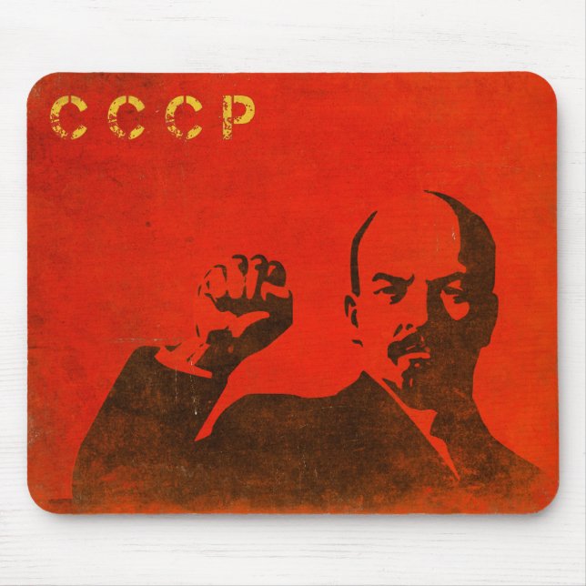 Mousepad retro com impressão de Lenin URSS do (Frente)