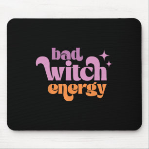 Mousepad Retro D Bruxaria Camisa de Energia do Halloween Vi