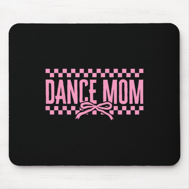 Mousepad Retro Dance Mãe Arco Coquette Checked Dance Mama (Frente)