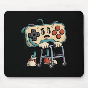 Mousepad Retro Divertido Velho Jogador de Jogos Clássicos 8