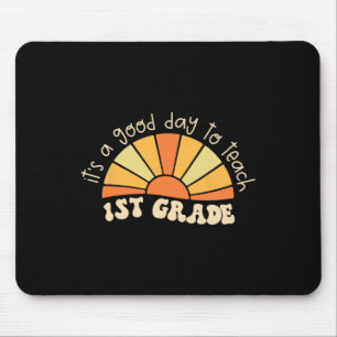 Mousepad Retro É Bom Dia Para Ensinar Professor Do 1º Ano B