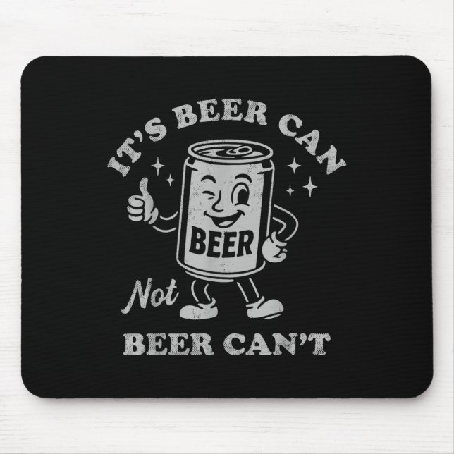 Mousepad Retro É Lata De Cerveja Não Cerveja Não Pode Piada (Frente)