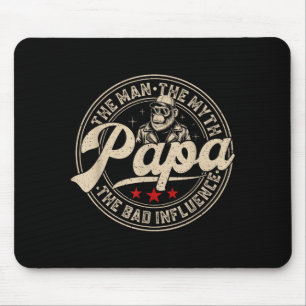 Mousepad Retro engraçado o homem o mito papai má influência