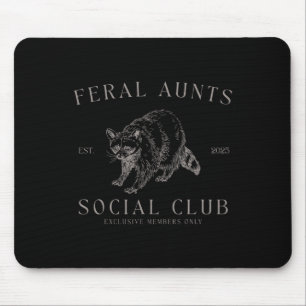 Mousepad Retro Feral Tia Social Club Gravidez Fundo de Revi