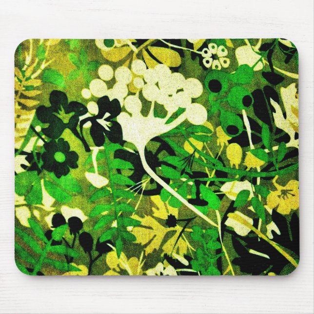 Mousepad Retro Floral Wacky 1 (Frente)