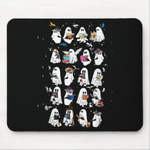 Mousepad Retro Ghost Book Fantasy Series Halloween Book Lov