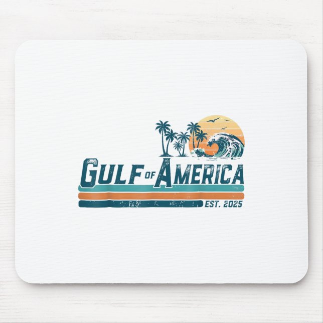 Mousepad Retro Golfo Dos EUA América Est 2025  (Frente)