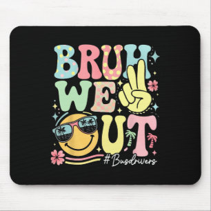 Mousepad Retro Groovy Bruh Nós Estamos Motoristas de Ônibus