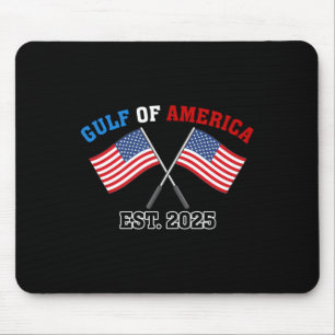 Mousepad Retro Gul-f Da América Est 2025 Bandeira Americana