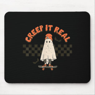 Mousepad Retro Halloween Cheira a Ghost Boy Fall Seaso