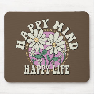 Mousepad Retro Happy Miney Happy Life