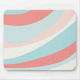 Mousepad Retro-impressão de Verão, chalé e coral