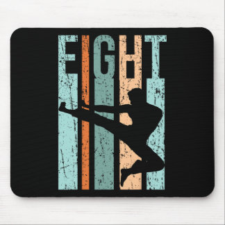 Mousepad Retro Karate 8º aniversário 8º Judo Men Kung Fu Ki
