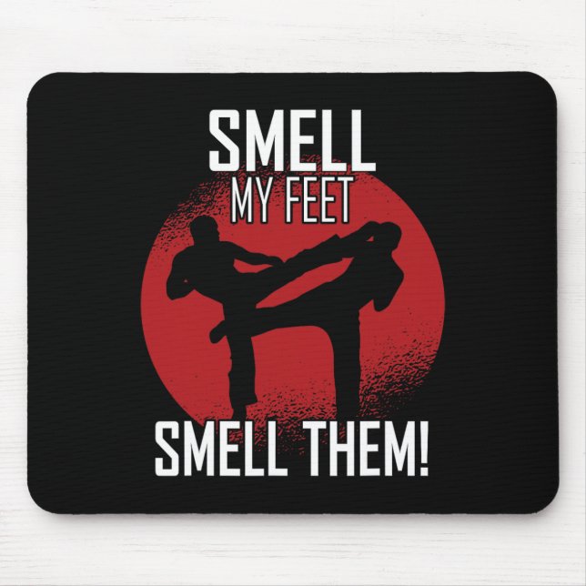 Mousepad Retro Karate - Cheira-Me A Cheirá-Lo (Frente)