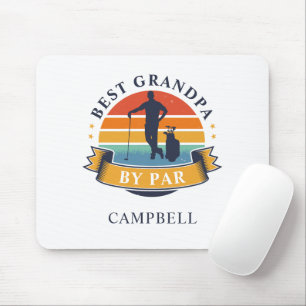 Mousepad Retro Melhor Avô Por Pai De Golfista Personalizad