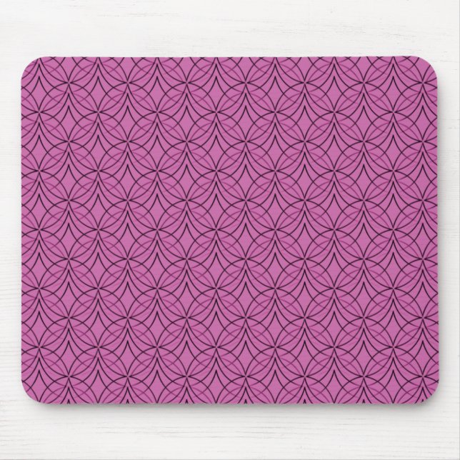 Mousepad Retro Metro Rosa (Frente)