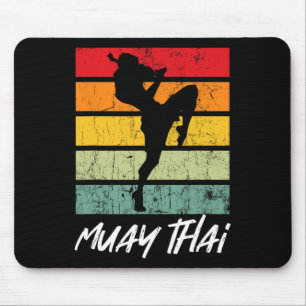 Mousepad Retro Muay Thai Vintage Mma Arts Marcial Tailândia