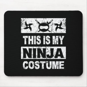 Mousepad Retro Ninja Costume Halloween Para Meninos