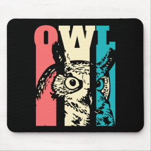 Mousepad Retro Owl