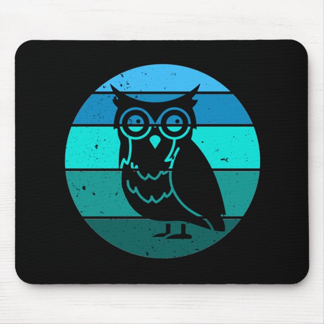 Mousepad Retro Owl (Frente)