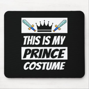 Mousepad Retro Prince Costume Dia de as Bruxas engraçado Fi