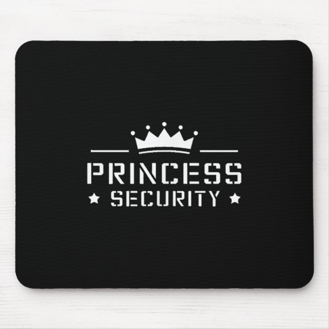 Mousepad Retro Princess Security Boys Brother Pai de Aniver (Frente)
