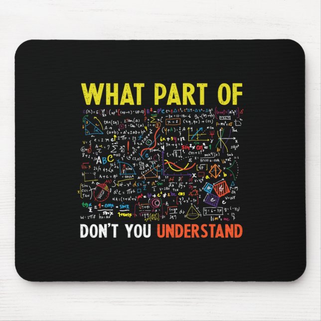 Mousepad Retro Qual Parte De Não Entende Matemática Diverti (Frente)
