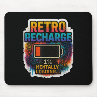 Mousepad “Retro Recarga – Carregando Mentalmente…”
