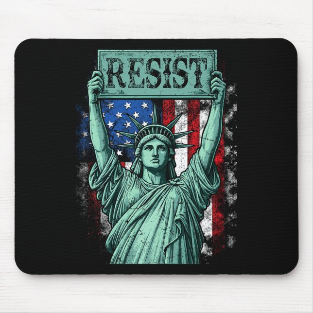 Mousepad Retro Resist Not My President Anti-trump  (Frente)