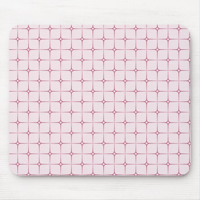 Mousepad Retro Romance Mousepad, rosa (Frente)