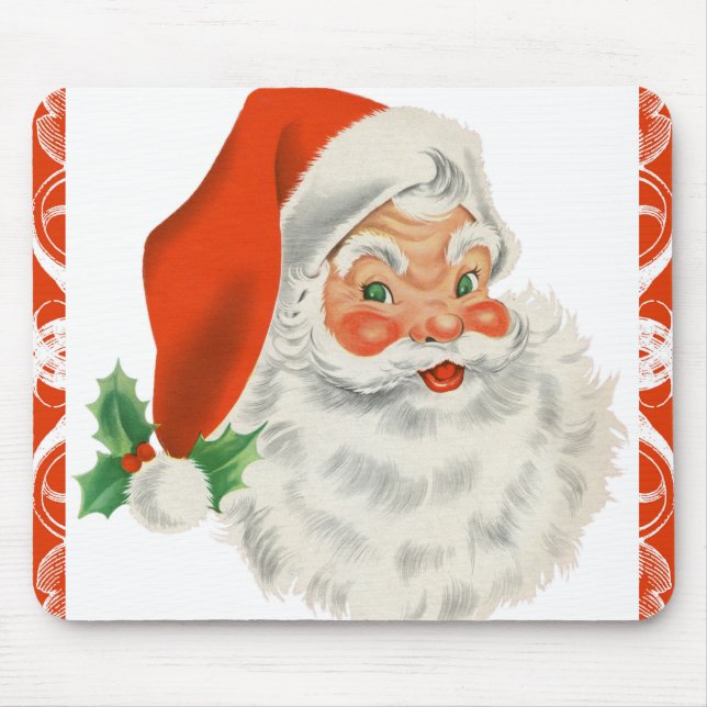 Mousepad Retro Santa Claus (Frente)