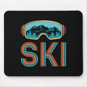Mousepad Retro Ski Vintage 80s 90s Homens do Esportes de In