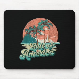 Mousepad Retro Sunset Beach Vibes - Golfo Dos Eua, América