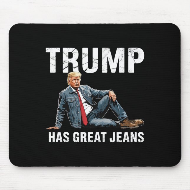 Mousepad Retro Trump Tem Ótimas Memes De Jeans 1  (Frente)