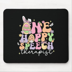 Mousepad Retro Um Terapêutico De Fala Hoppy Slp Bunny Happy
