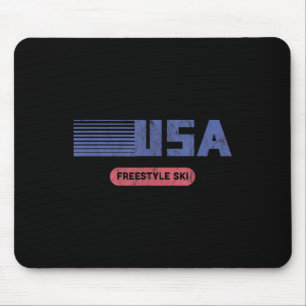 Mousepad Retro Usa 2022 Equipe Americana de Esqui de Estilo