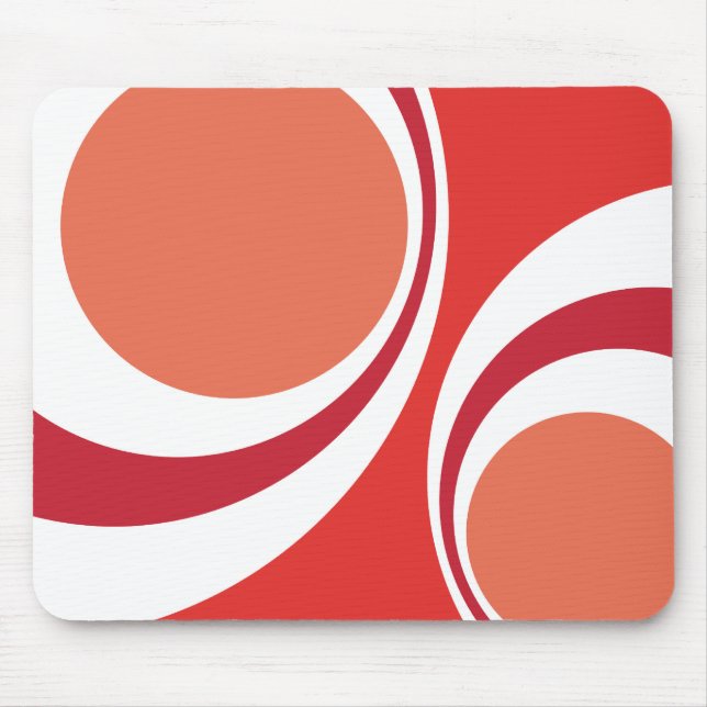 Mousepad retro vermelho (Frente)