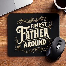 Mousepad Retro Vintage Elegante Tipografia Dia dos Pais
