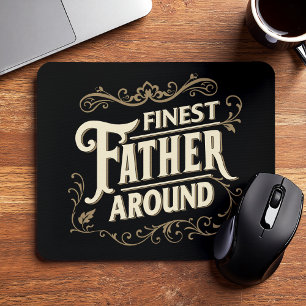 Mousepad Retro Vintage Elegante Tipografia Dia dos Pais