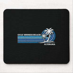 Mousepad Retro Vintage Familiar Férias do Golfo do Alabama
