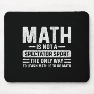 Mousepad Retro Vintage Matemática Não É Um Esporte Para Esp