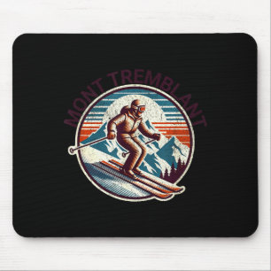 Mousepad Retro vintage mont tremblant canadá resort de esqu