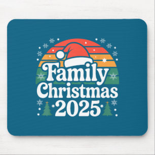 Mousepad Retro Vintage Pôr-do-Sol Família Correspondente Na
