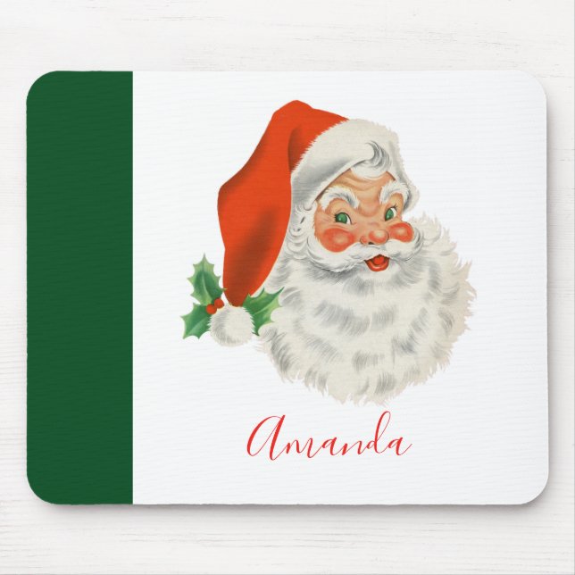 Mousepad Retro Vintager Santa Claus (Frente)