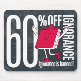 Mousepad Retro Whimsical Bookish Ignorance Banned Office 