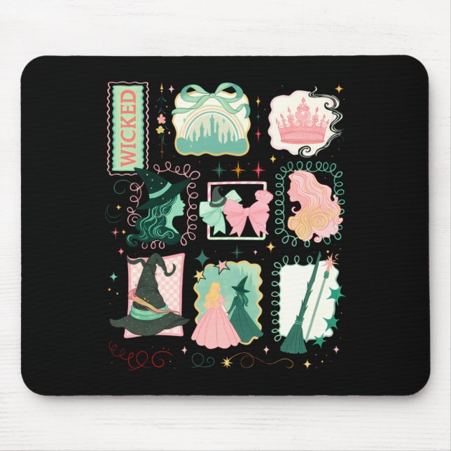 Mousepad Retro Wicked Stamps Christmas Vibes Clothing Long  (Frente)