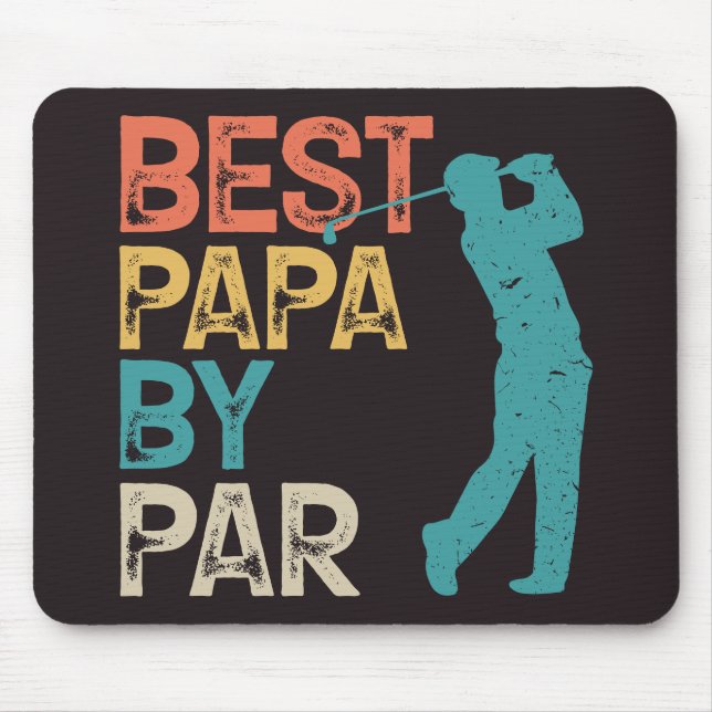 Mousepad Retrocetro Golfer - Melhor Papa Por Par (Frente)