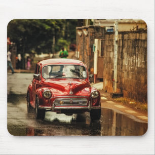 Mousepad RetroMobile vermelho. Menor de Morris
