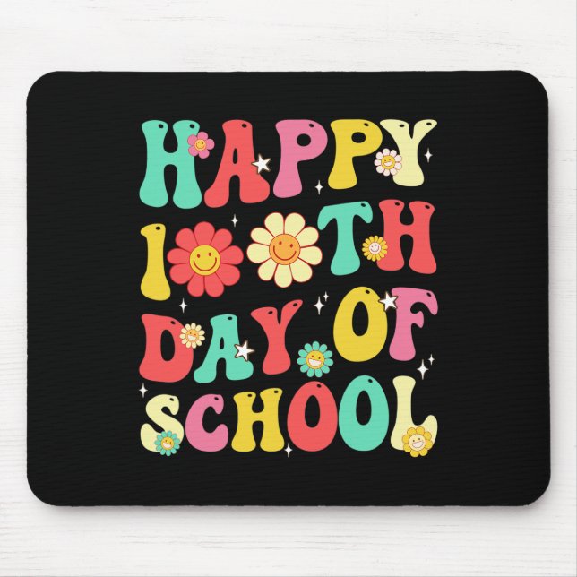 Mousepad Retros 100 Dias De Professores Estudantes 100º D (Frente)